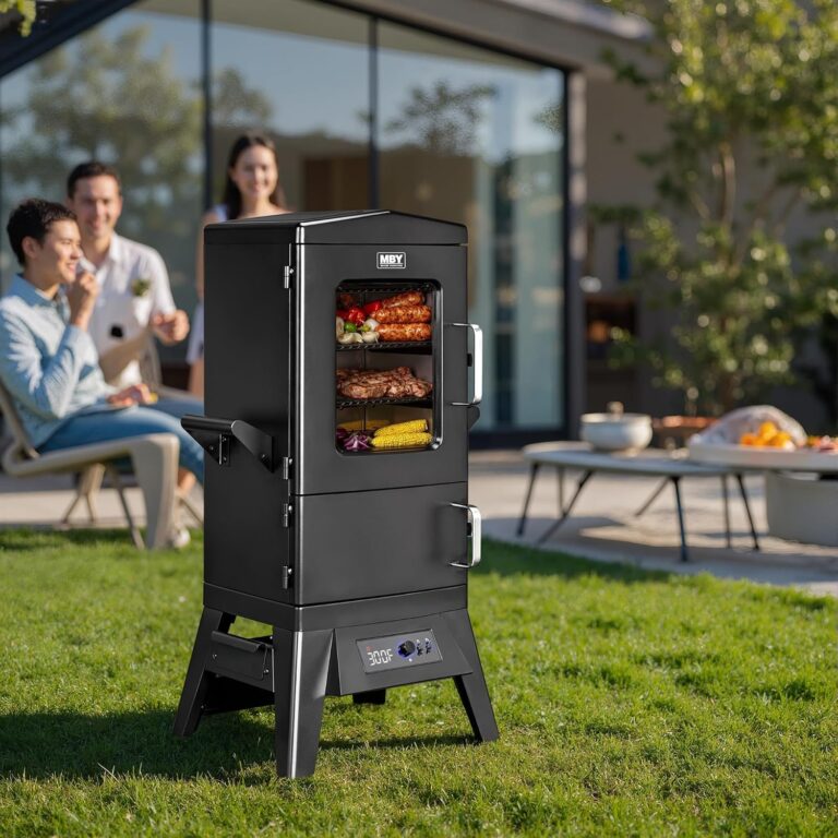 Stunning Large Vertical Electric Smoker: Effortless BBQ Success