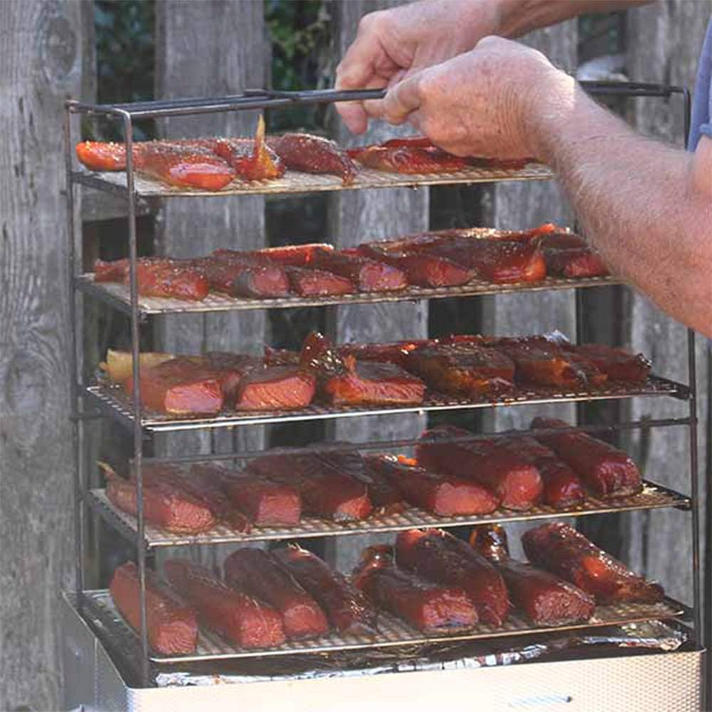 Smokehouse Little Chief Front Load Smoker, Low to Mid Temperature Smoker for Fish, Jerky, Cheese, Sausage  Other meats, Smoke Up to 25 Pounds of Meat  Fish