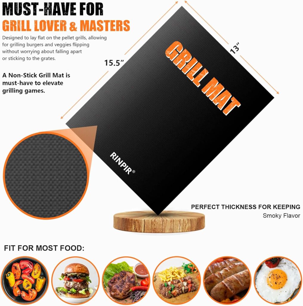 31pcs BBQ Grill Accessories Set for Men Dad, Heavy Duty Grilling Tools Gifts for Fathers Day, Stainless Steel BBQ Utensils Kit with Mats, Grill Brush in Carrying Bag Brown 31pcs BBQ Grill Accessories Set for Men Dad, Heavy Duty Grilling Tools Gifts for Fathers Day, Stainless Steel BBQ Utensils Kit with Mats, Grill Brush in Carrying Bag Brown