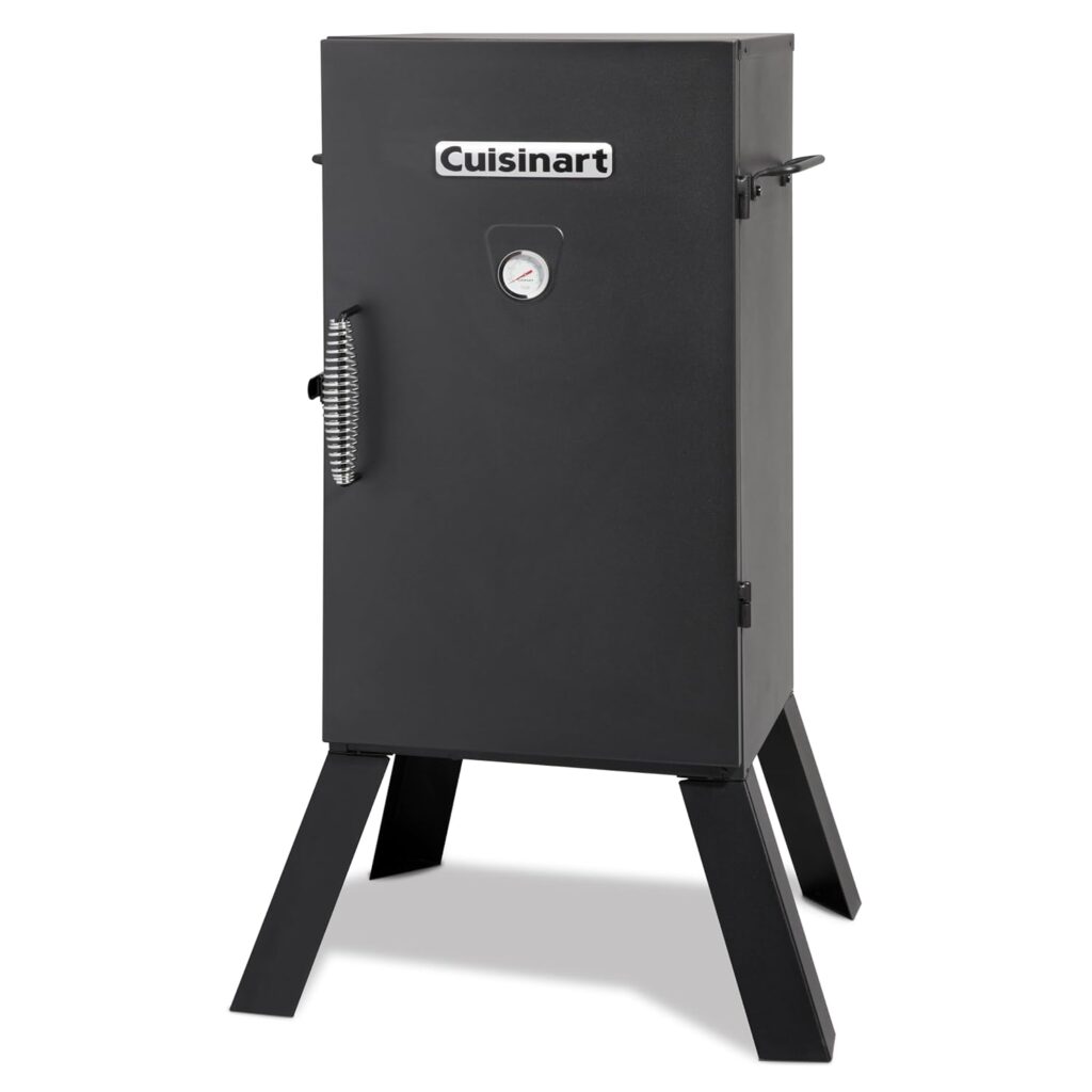 Cuisinart 30 Electric Smoker, 3 Adjustable Racks, Large Capacity BBQ Meat Smoker, Water  Wood Trays for Smoked Meat, Brisket, Salmon  Jerky, Adjustable Temperature Control