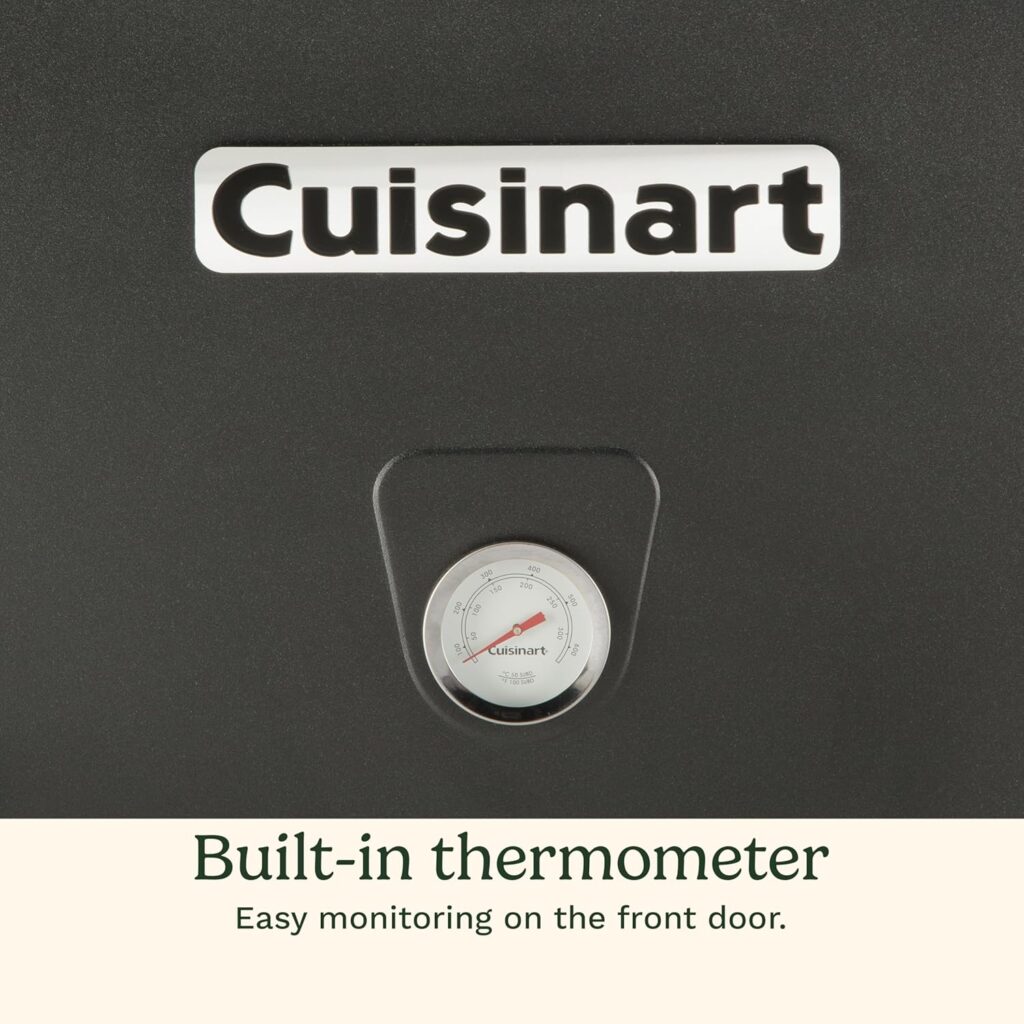 Cuisinart 30 Electric Smoker, 3 Adjustable Racks, Large Capacity BBQ Meat Smoker, Water  Wood Trays for Smoked Meat, Brisket, Salmon  Jerky, Adjustable Temperature Control