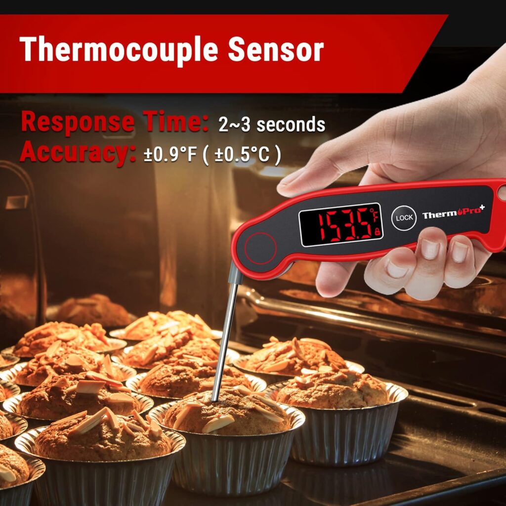 ThermoPro TP19 Waterproof Digital Meat Thermometer for Grilling with Ambidextrous Backlit Thermocouple Instant Read Kitchen Cooking Food Thermometer for Candy Water Oil BBQ Grill Smoker ThermoPro TP19 Waterproof Digital Meat Thermometer for Grilling with Ambidextrous Backlit Thermocouple Instant Read Kitchen Cooking Food Thermometer for Candy Water Oil BBQ Grill Smoker